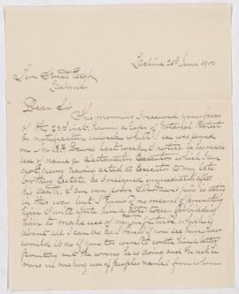 Letter from A. F. Dawes