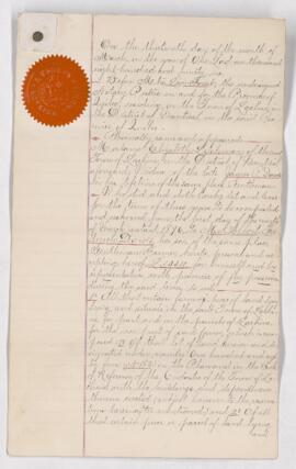 Lease by Elizabeth Dawes to M. Albert F. Dawes.