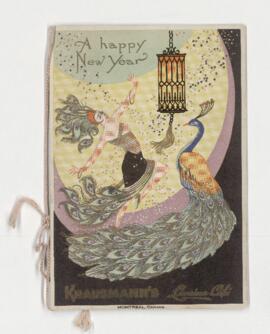 "A Happy New Year" menu from Krausmann's