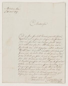 Letter from Charles Lepallieur, 10 August 1790