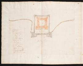 Plan of a fortified building