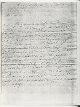 Letters to Roderick Mackenzie and Joseph Masson