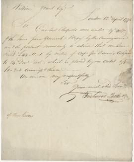 Letter from Brickwood, Pattle, & Co. to William Grant