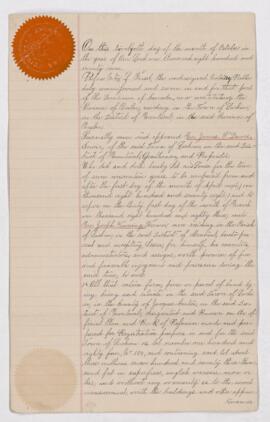 Lease by M. James Dawes to M. Joseph Tinning