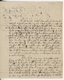 Letter from Roderick Mackenzie to D. Ogden