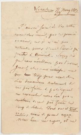 Letter dated 1813