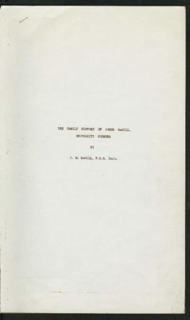 The family history of James McGill