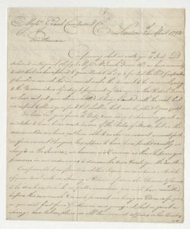 Copy of letter from Brickwood, Pattle, & Co. to William Grant