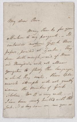 Letter from Charles Burney Jr. to W.F. Rose, 30 November 1813