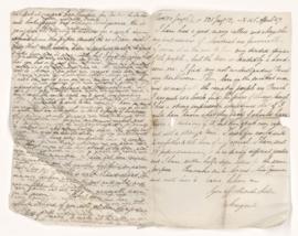 Margaret Abraham letters, 1844-1845