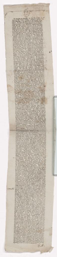 Robert Carlisle obituary, 1825