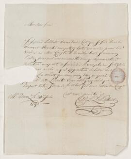 Letter from Charles LePallieur, 30 June 1792