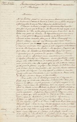 Letter from Champagny (French foreign affairs minister) to Caulaincourt (ambassador to St. Peters...