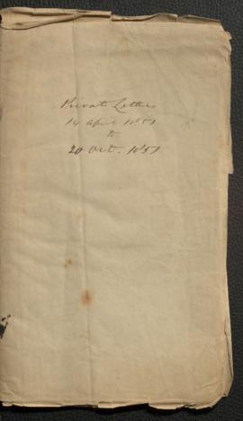 Private letters, 1851