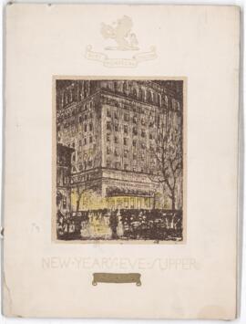 New Year's Eve supper, 1923-24