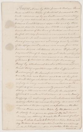 Power of attorney, 12 September 1771